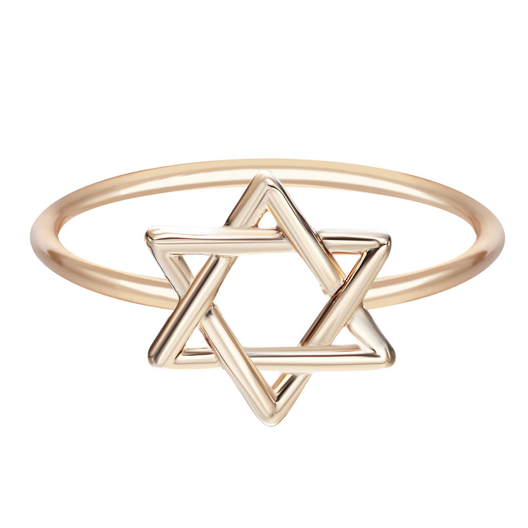 Heart-Shaped Ring English Alphabet Ring Jewelry