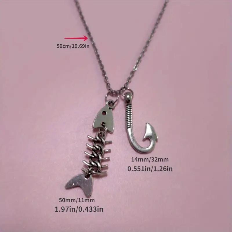 Ancient Silver Ornament Fishbone Fishbone Necklace Earrings
