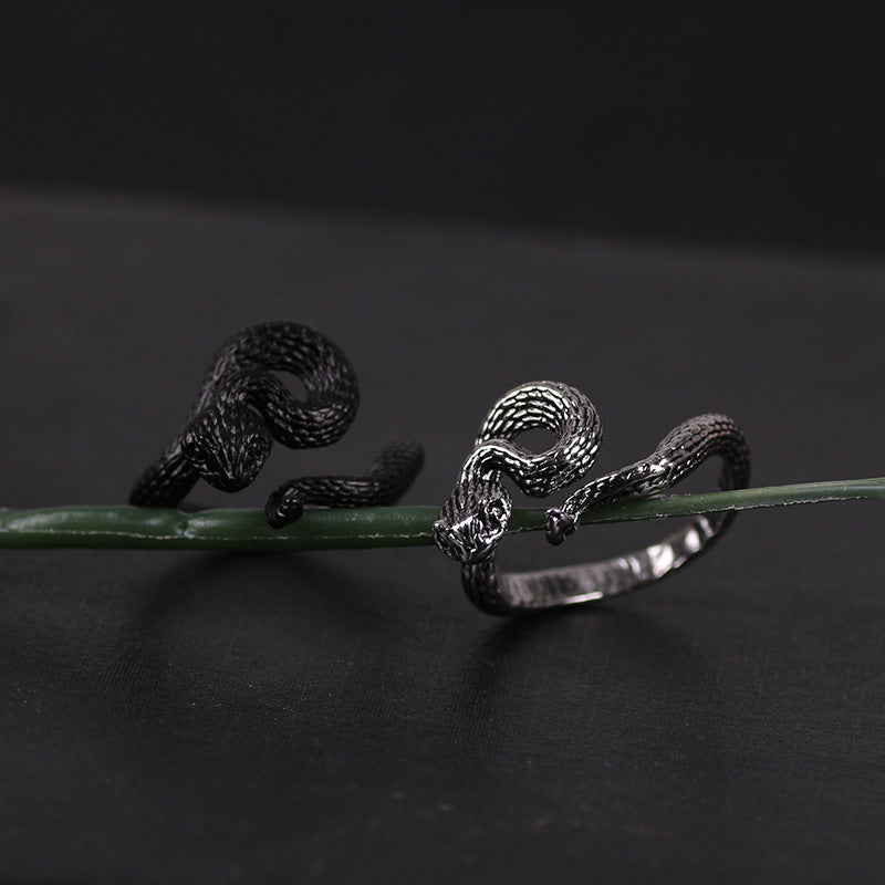 Thai Silver Rattlesnake Ring Jewelry