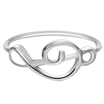 Heart-Shaped Ring English Alphabet Ring Jewelry