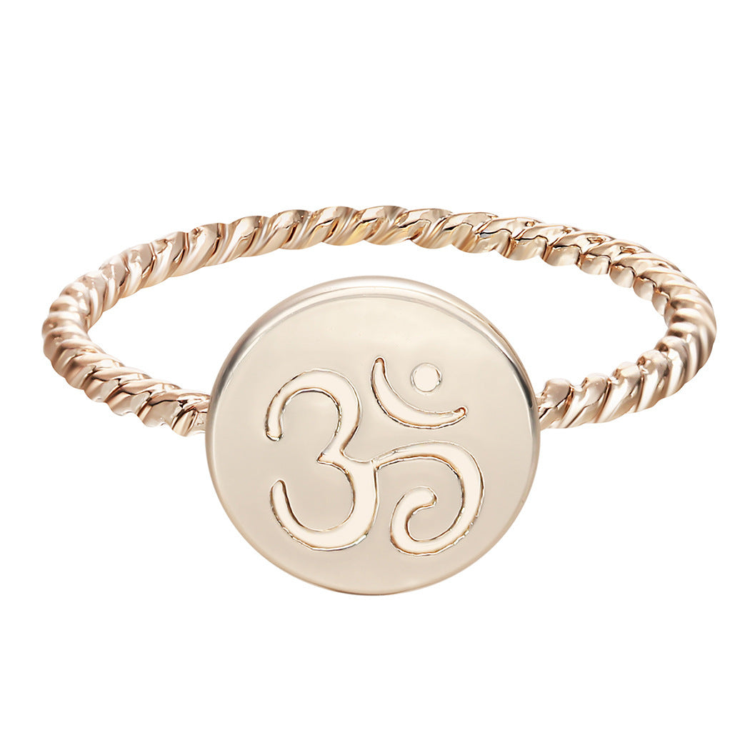 Heart-Shaped Ring English Alphabet Ring Jewelry
