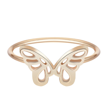 Heart-Shaped Ring English Alphabet Ring Jewelry