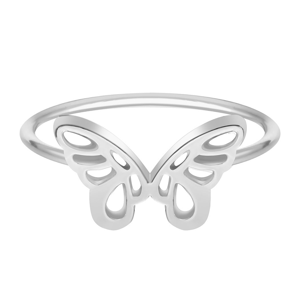 Heart-Shaped Ring English Alphabet Ring Jewelry