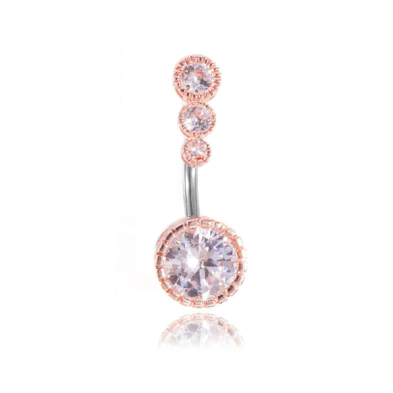 Navel-Ring Barbell Belly-Button Piercing Stainless-Steel Ombligo Stud Body-Jewelry Women