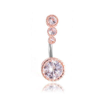 Navel-Ring Barbell Belly-Button Piercing Stainless-Steel Ombligo Stud Body-Jewelry Women