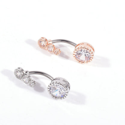 Navel-Ring Barbell Belly-Button Piercing Stainless-Steel Ombligo Stud Body-Jewelry Women