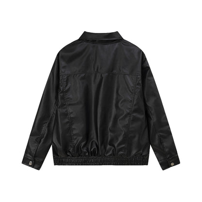 Punk Rock Motorcycle Leather Clothing For Men And Women Spring And Autumn