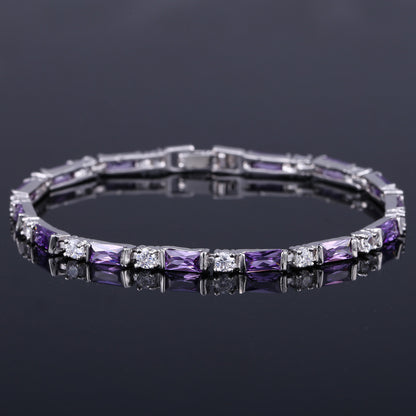 Zircon Bracelet Women Jewelry Platinum-plated Crystal Ladies Bracelet