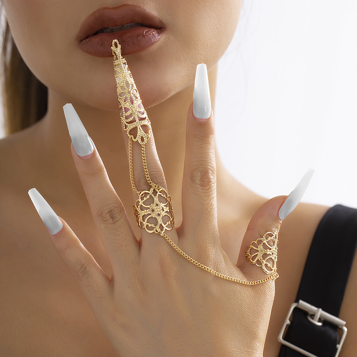 Jewelry Punk Vintage Crown Ring