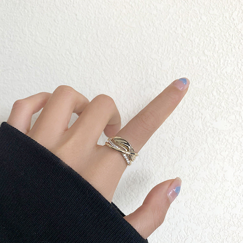 Opening Ins New Ring Personality Trend Micro-inlaid
