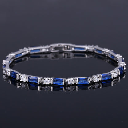 Zircon Bracelet Women Jewelry Platinum-plated Crystal Ladies Bracelet