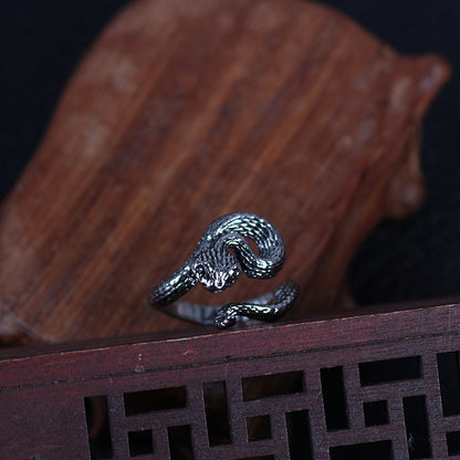 Thai Silver Rattlesnake Ring Jewelry
