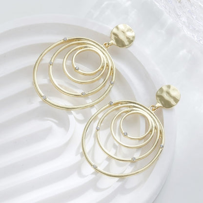 Fashion Creative Style Multi-layer Circle Exaggerated Big Ear Ring