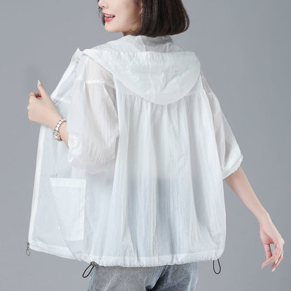 Spring New Loose Blouson Sun Protection Clothing For Women