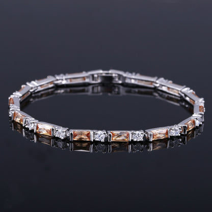 Zircon Bracelet Women Jewelry Platinum-plated Crystal Ladies Bracelet