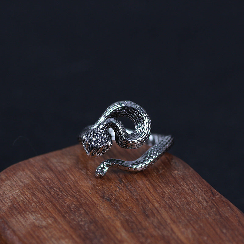 Thai Silver Rattlesnake Ring Jewelry