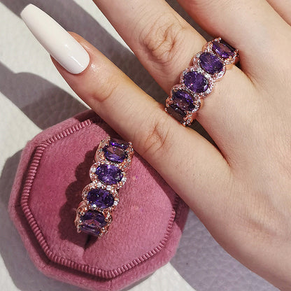 Inlaid 3A Zircon Fashion Women's Ring