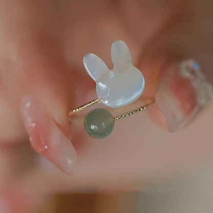 Cute Rabbit Ring Female Special-interest Design Simple All-match