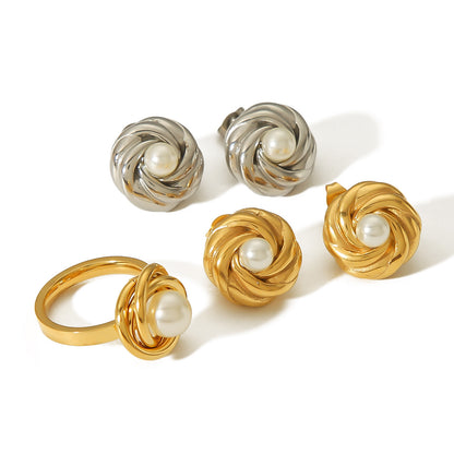 Niche High-grade Western Classy Style Pearl Ring