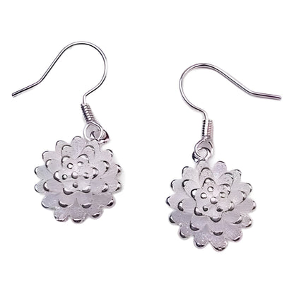 Boutique Cooperized Silver New Chinese Style Miao Silver Earrings