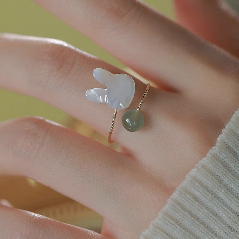 Cute Rabbit Ring Female Special-interest Design Simple All-match