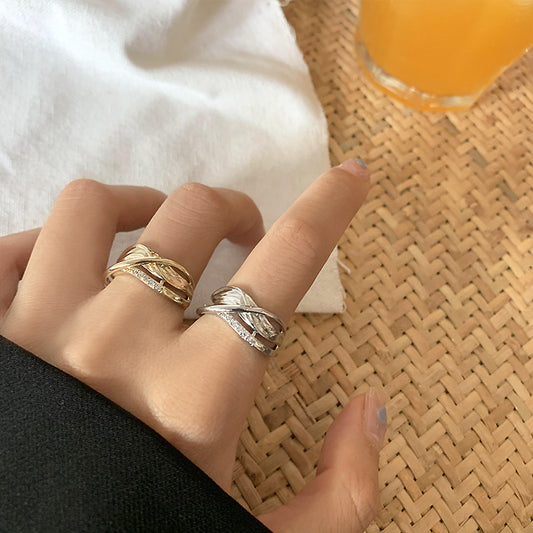 Opening Ins New Ring Personality Trend Micro-inlaid