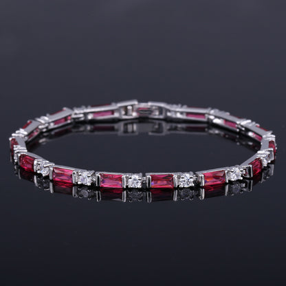 Zircon Bracelet Women Jewelry Platinum-plated Crystal Ladies Bracelet